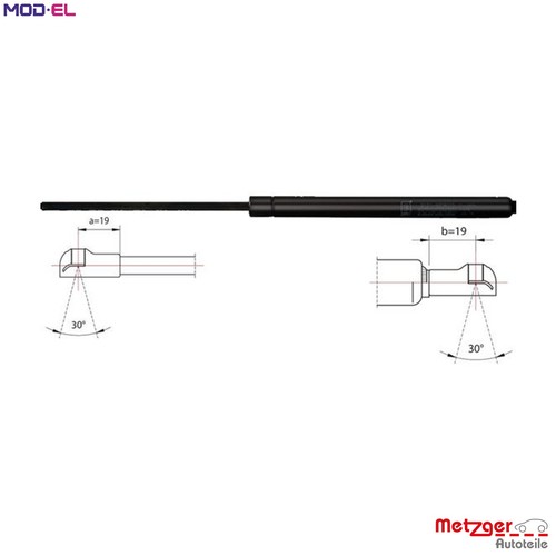 Gas spring bootcargo area - spring,