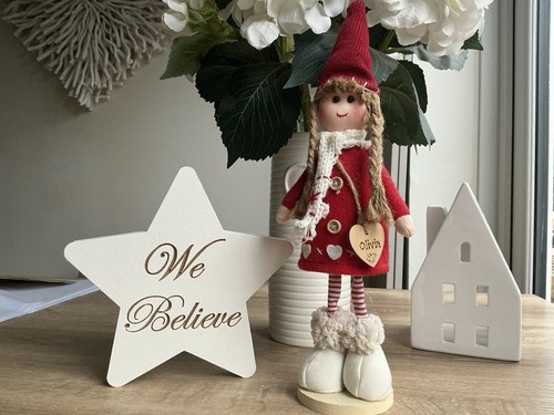 Scandi christmas girl doll - christmas,