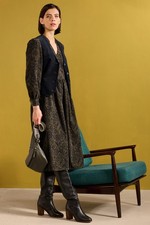 Seasalt Women's Regular Rose Cottage Printed Cord Midi Dress Folky Snowflake Ric