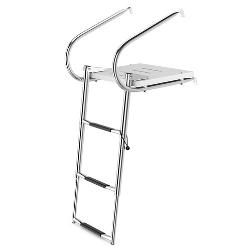 Step telescoping boat ladder - 3-step,