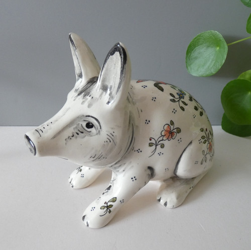 Vintage french faience large - french,