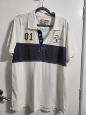 Musto Men's White Original Cotton Polo Shirt Size XL Sailing  23" Pit To Pit