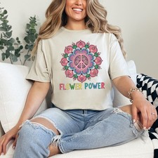 Flower Power Womens Ring-Spun