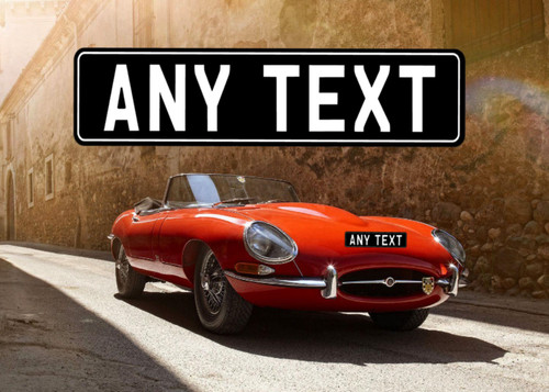 Front stick number plate - on,