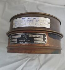 Pair Vintage Brass ENDECOTTS Ltd Laboratory Impact Test Sieves