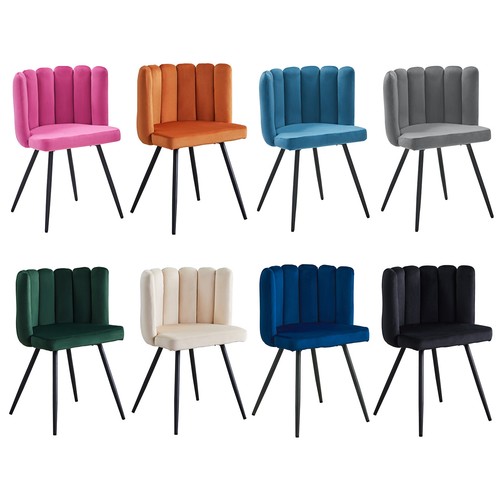 Velvet dining chairs - dining, 2x