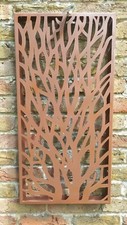 Rustic tree screen - rustic, plaque
