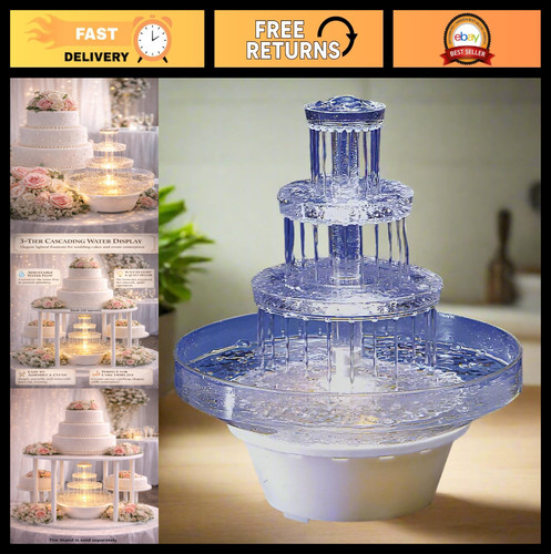Lighted 3 tier wedding - 12.5", 3-tier