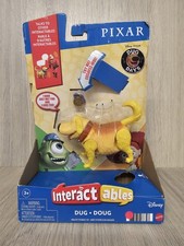 DISNEY PIXAR’S UP! INTERACTABLES DUG TALKING DOG FIGURE - GOLDEN RETRIEVER TOY 