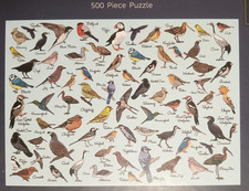 M&S British Birds 500 Piece Jigsaw Puzzle Used Once All Complete Great Condition