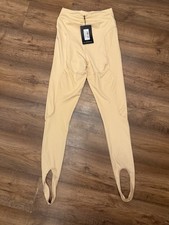 PrettyLittleThing Nude Stirrup Leggings – Size UK 10 – Brand New With Tags