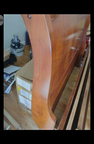 Mahogany sleigh style kingsize - mahogany,
