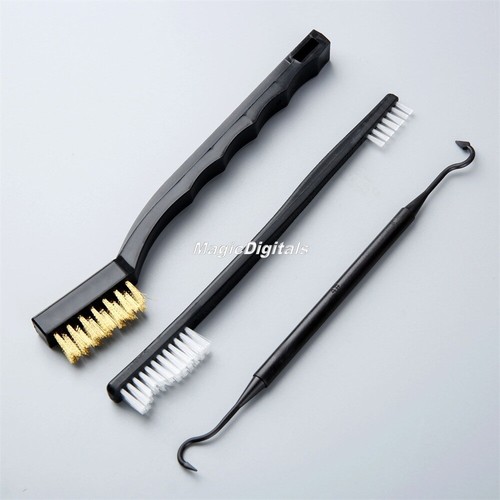 Nylon brass brush 3pcs gun - nylon/brass,
