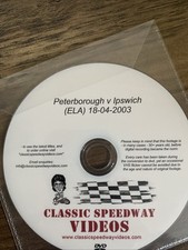 2003 PETERBOROUGH v IPSWICH ELITE LEAGUE A SPEEDWAY DVD