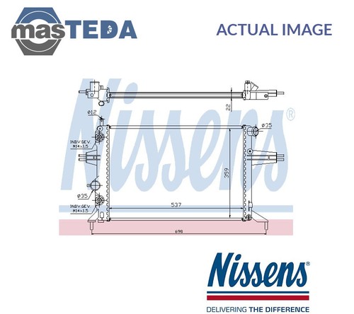 63248a engine cooling radiator - engine,