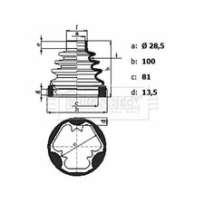 BORG & BECK Bellow Kit, drive