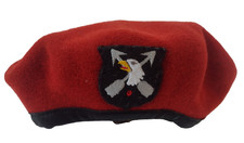 WW2 US Army's 101st Airborne Division Maroon Beret With Patch Vintage Rare