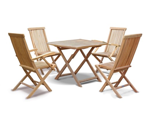 Teak outdoor dining set - teak,