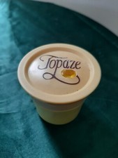 Empty Vintage AVON Topaze 19 G. Cream Sachet/ Pot
