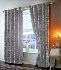 Floral Steel Grey Amelia 66" x