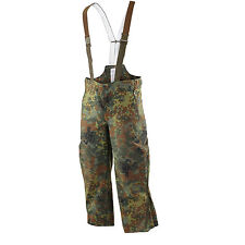 Genuine German Army Combat Waterproof Flecktarn GoreTex Bib And Brace Trousers 
