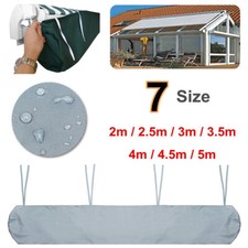 Outdoor Retractable Patio Awning Cover Garden Canopy Sun Shade Rainproof Shelter