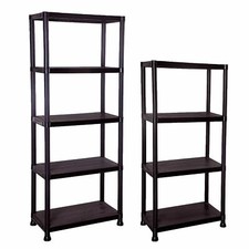 4/5 TIER PLASTIC SHELVING UNIT