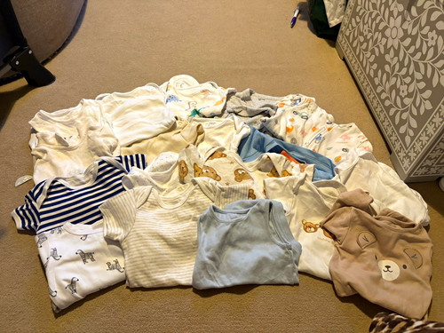 Baby bodysuits vests - bodysuits/vests, lot