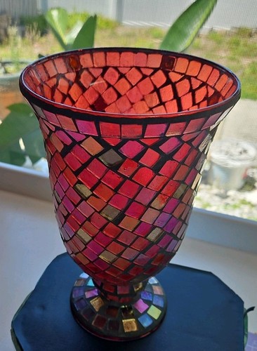 Red and gold mosaic - and, "