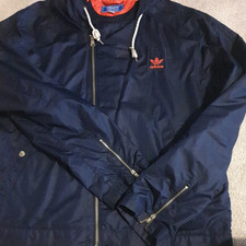 Adidas Vespa Jacket Mens Size M Medium Navy Blue Tracksuit Full Zip - Original 