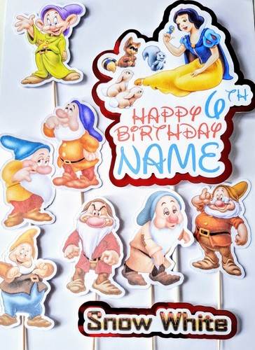 Snow white dwarfs cake - snow, &