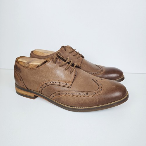 Clarks brown brogues - uk,