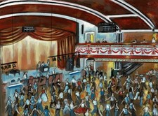 Northern Soul; Wigan Casino; "Chills and Fever" Original Oil Painting 33 x 24 cm