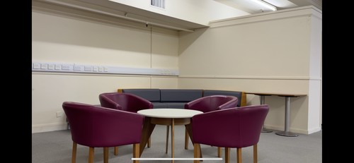 Plum purple leather reception - purple,