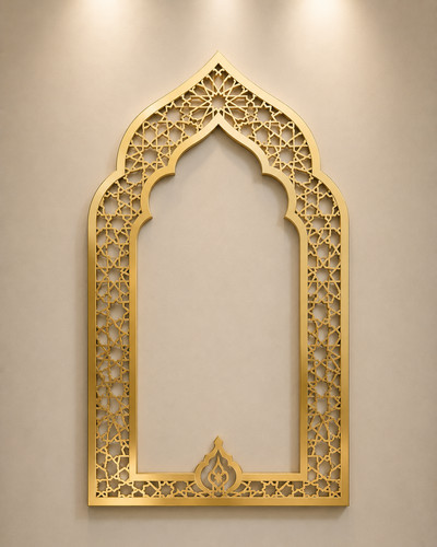 Islamic mehrab wall decor gold - wall,