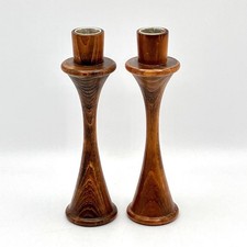 Pair of Vintage Concave Turned