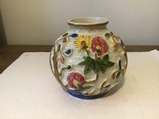 Vintage Indian Tree Vase by H.J. Wood Ltd Circa 1940s Retro English Pottery VGC