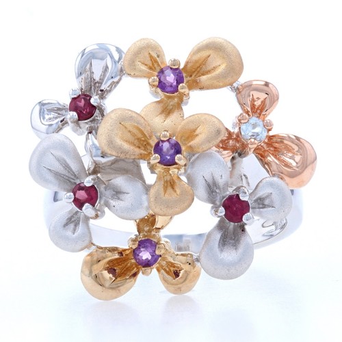 Sterling garnet amethyst topaz - garnet,