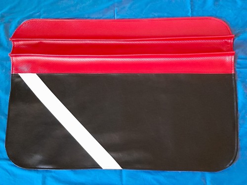 Hot rod fender cover - red, and
