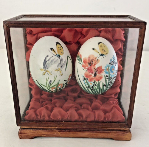 Vintage hand painted eggs - vintage,