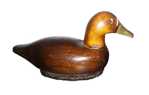 Vintage wood duck - duck, lint