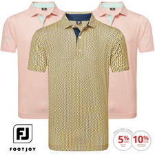 FOOTJOY 2025 CITRUS PRINT LISLE GOLF POLO SHIRT / ALL COLOURS @ 35% OFF RRP