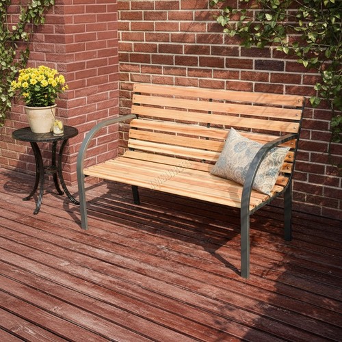 Wood garden bench seater - wood,