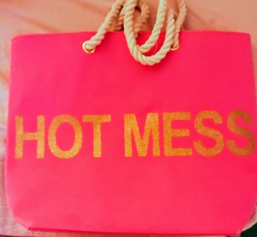 Pink hot mess gold - “hot,