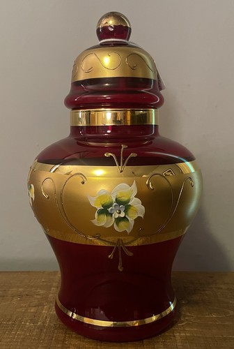 Vintage murano glass ruby - murano, red
