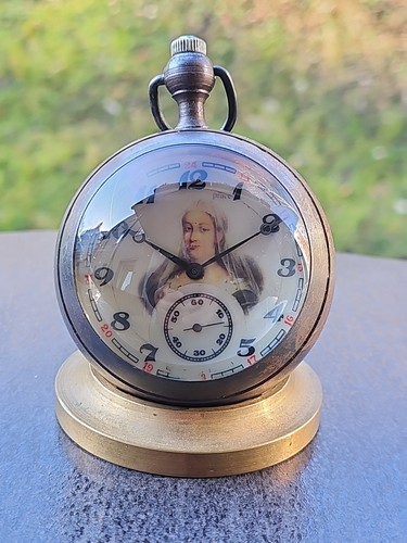 Ball clock brass crystal glass - clock,