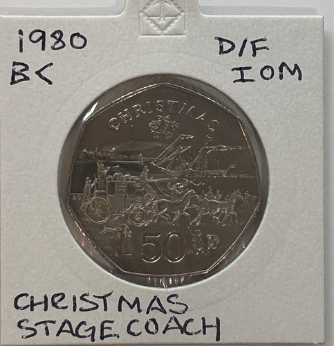 Isle man christmas 1980 50p - christmas,