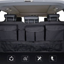 Black Car Seat Back Storage