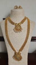 Indian jewellery set choker rani haar necklace  teeka tikka necklace jhumkis UK