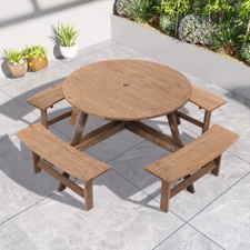 6/8 Person Wooden Picnic